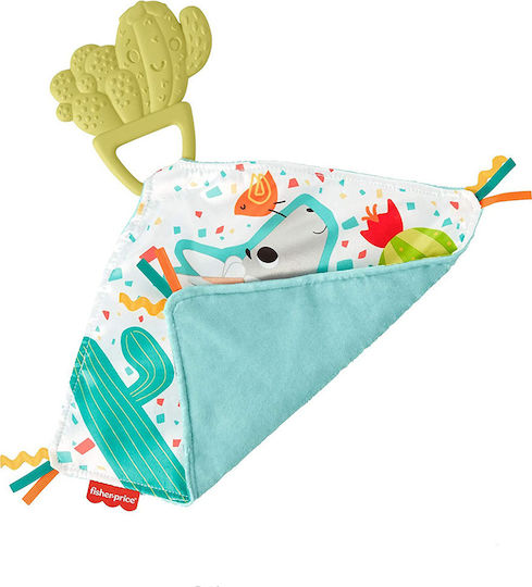 Fisher Price Πανάκι Μωρού Teethe & Cuddle Cactus Πράσινο