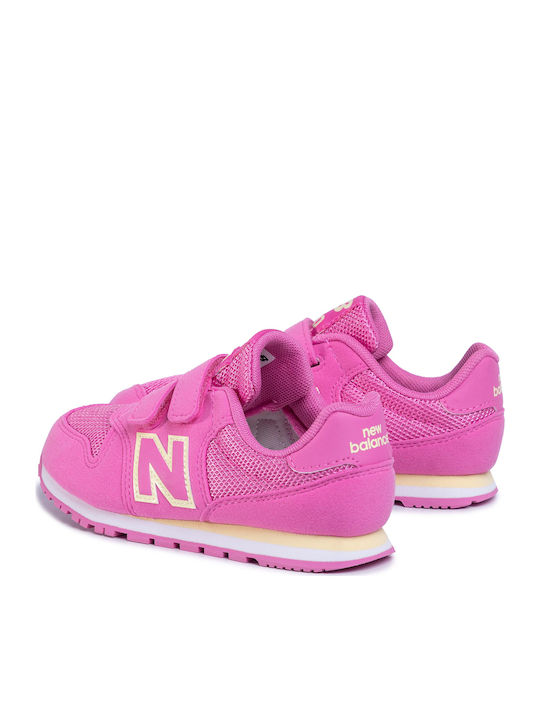 500 Παιδικά Sneakers με Σκρατς Φούξια