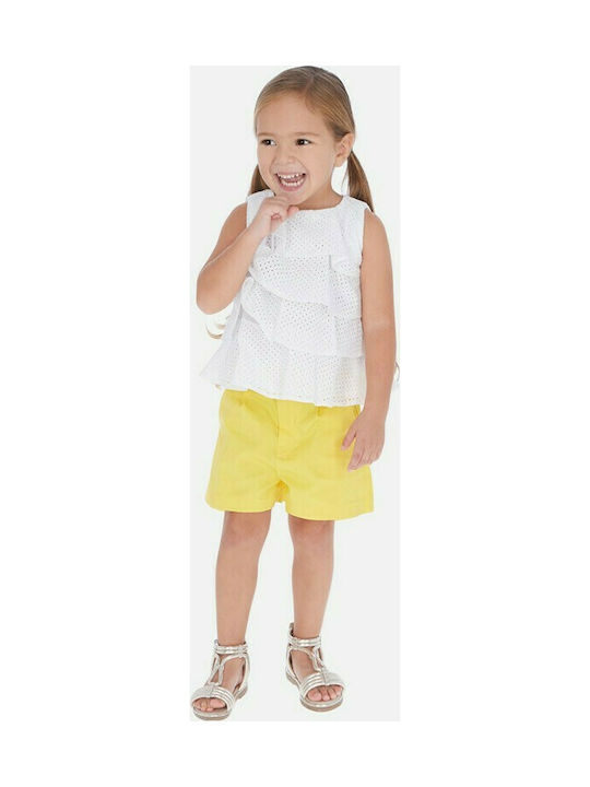 Mayoral Kids Shorts/Bermuda Fabric Yellow