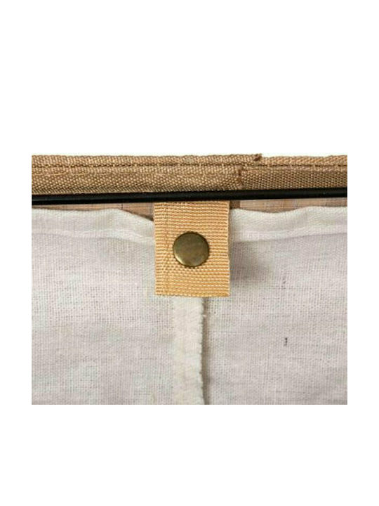 Pakketo Natural Bamboo Laundry Basket with Lid 40x30x50cm Brown