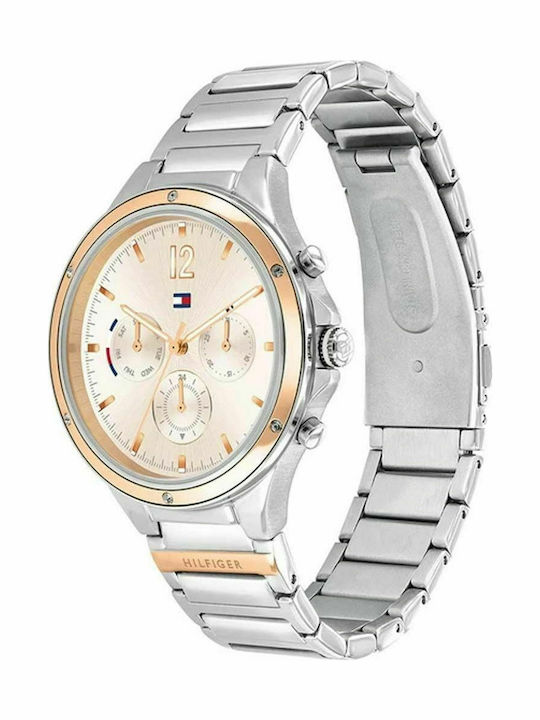 Tommy Hilfiger Eve Women's Watch Chronograph with Silver Metal Bracelet