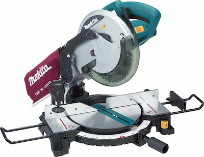 Makita Miter Säge mit Leistung 1500W, Sägeblattdurchmesser 255mm & Schnittgeschwindigkeit 4200Umdrehungen pro Minute