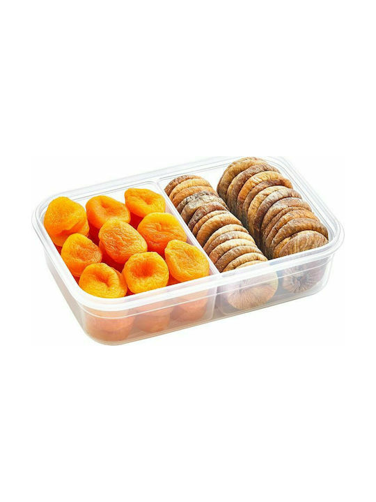 Max Home Δοχείο Τροφίμων 2 Θέσεων 2lt Lunchbox Kunststoff Transparent 2000ml 1Stück