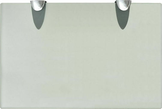 vidaXL An der Wand montiert Badezimmerregal Glas 30x20x0.8cm Transparent