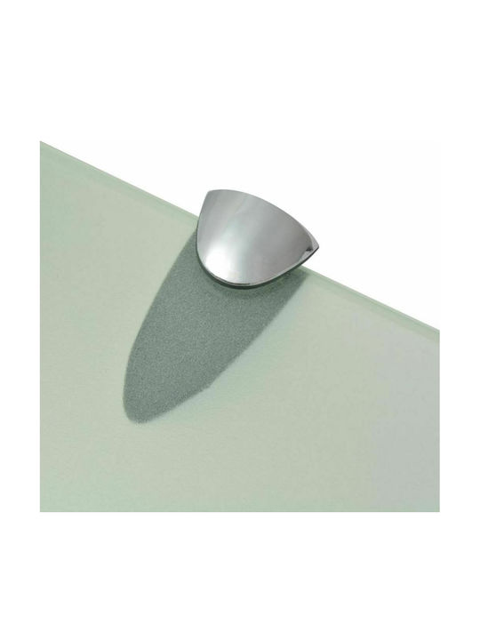 vidaXL Montat pe perete Raft Baie Sticlă 30x20x0.8cm Transparentă