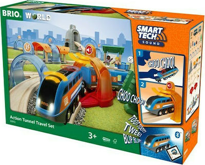 Brio Toys Smart Tech Sound Action Σετ με Τρενάκι με Ήχο και Φως για 3+ Ετών