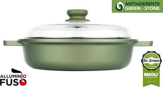 Risoli Dr.Green Ρηχή Κατσαρόλα από Χυτό Αλουμίνιο 24cm