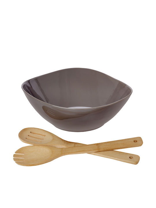 Cryspo Trio Bambus Porzellan Salatschüssel