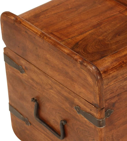 vidaXL Wooden Decorative Trunks Set Brown 2pcs