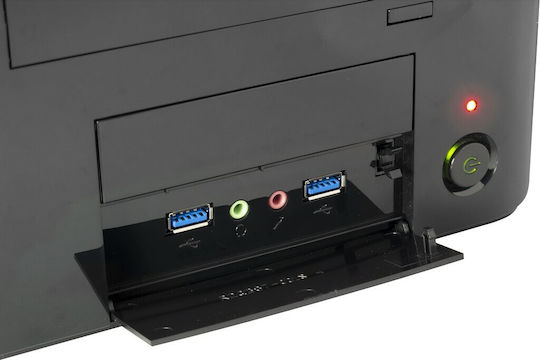 Inter-Tech MI-008 ITX Mini Tower Computer Case Black