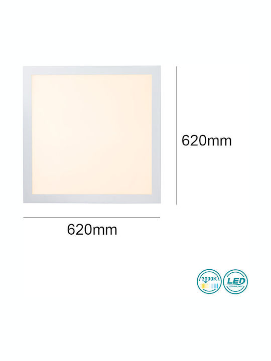 Globo Lighting Rosi Square Outdoor LED Panel 40W with Warm White Light 3000K