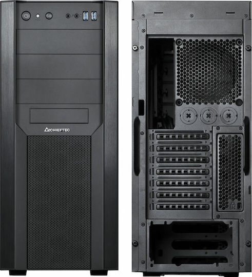 Chieftec CW-01B-OP Midi Tower Κουτί Υπολογιστή Μαύρο