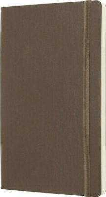 Moleskine Plain Hard Cover Notebook Large Earth Brown