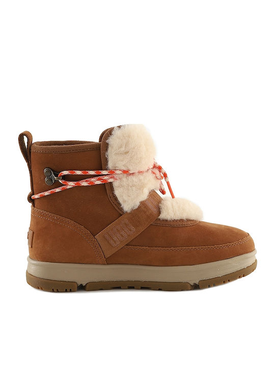 Ugg Australia Classic Weather Hiker Women's Ankle Boots with Fur Tabac Brown