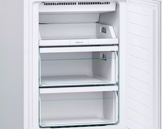 Bosch Ψυγειοκαταψύκτης 305lt Total NoFrost Υ186xΠ60xΒ66εκ. Λευκός KGN36NWEA