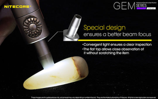 NiteCore Φακός LED IPX8 με Μέγιστη Φωτεινότητα 1000lm GEM10UV