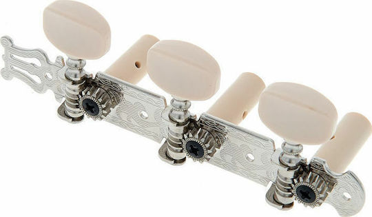 Dixon Κλειδιά για Ακουστική Κιθάρα SKG-354 Silver Machine Head for Classical Guitar