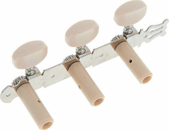 Dixon Κλειδιά για Ακουστική Κιθάρα SKG-354 Silver Machine Head for Classical Guitar