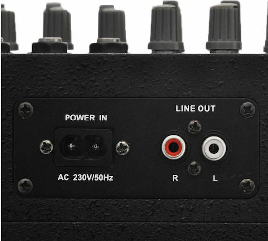 Ibiza Sound Karaoke Lautsprecher mit Kabelgebundenem Mikrofon PORT6 Schwarz