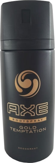 Axe Gold Temptation Deodorant Gold Edition Bodyspray Αποσμητικό σε Spray 150ml