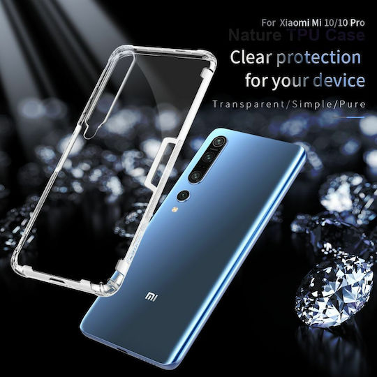 Nillkin Nature TPU Задна корица Силикон 0.6мм Прозрачен (Xiaomi Mi 10 / Mi 10 Pro)