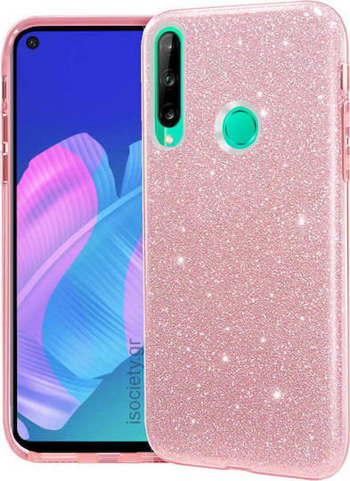 Forcell Shining Back Cover Σιλικόνης Ροζ Χρυσό (Huawei P40 Lite E)