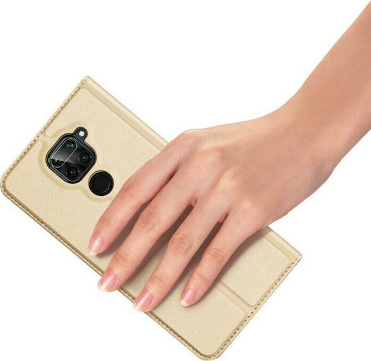Dux Ducis Skin Pro Buchen Sie Synthetisches Leder Gold (Redmi Note 9)