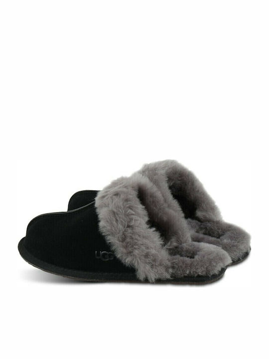 Scuffette II Winter Women's Slippers with Fur Black