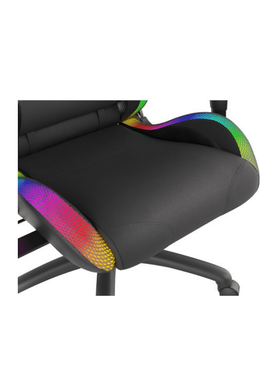 Genesis Trit 500 RGB Καρέκλα Gaming Δερματίνης με RGB Φωτισμό Μαύρη