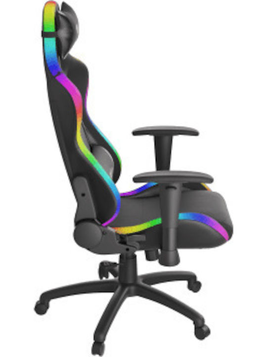 Genesis Trit 500 RGB Καρέκλα Gaming Δερματίνης με RGB Φωτισμό Μαύρη