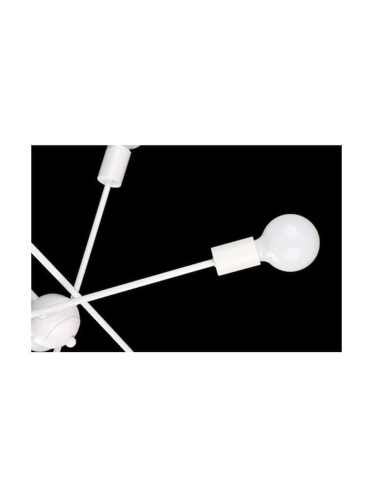 Home Lighting Gwen Pendant Light White with Socket E27 75x75x57cm