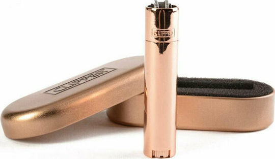 Clipper Metal Αναπτήρας Φλόγας σε Ροζ Χρυσό χρώμα