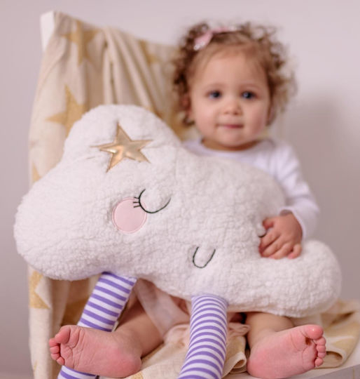 Bizzi Growin Crib Decorative Pillow Claudette Big Cloud Ecru 35x15cm