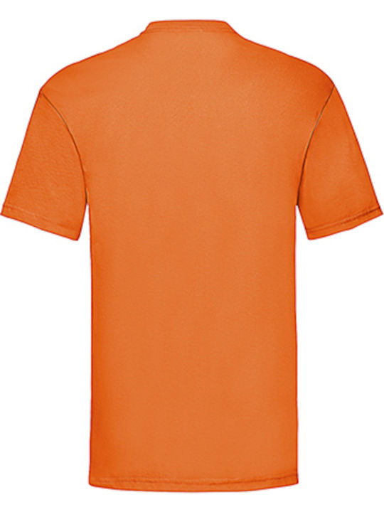Fruit of the Loom Valueweight Τ Ανδρικό Διαφημιστικό T-shirt Κοντομάνικο σε Πορτοκαλί Χρώμα