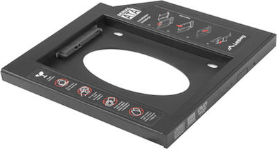 Lanberg Caddy Adapter HDD Frame 5.25" to 2.5" Slim 9.5MM Μαύρο (IF-SATA-10)