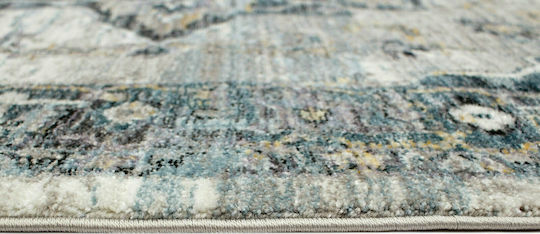 Balsan Χαλί Ορθογώνιο με Κρόσια Grey 133x190cm