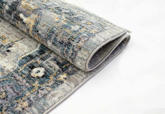 Balsan Χαλί Ορθογώνιο με Κρόσια Grey 133x190cm