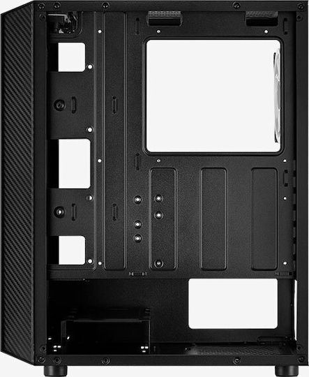 Aerocool Hive ARGB v1 Gaming Midi Tower Κουτί Υπολογιστή με Πλαϊνό Παράθυρο Μαύρο