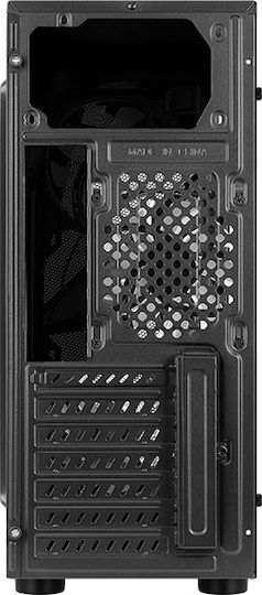 Aerocool Glider Tempered Glass Gaming Midi Tower Κουτί Υπολογιστή με Πλαϊνό Παράθυρο Μαύρο