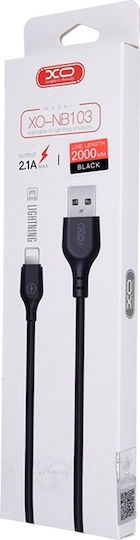 XO NB103 USB-A to Lightning Cable Black 1m