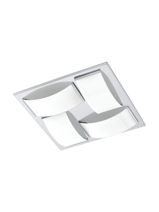 Eglo Wasao Modern Metal Ceiling Light with Integrated LED 32pcs Silver