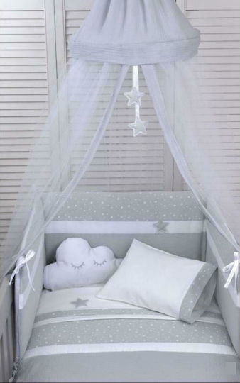 Baby Oliver Set Pentru Pătuț Gri 2 Bucăți