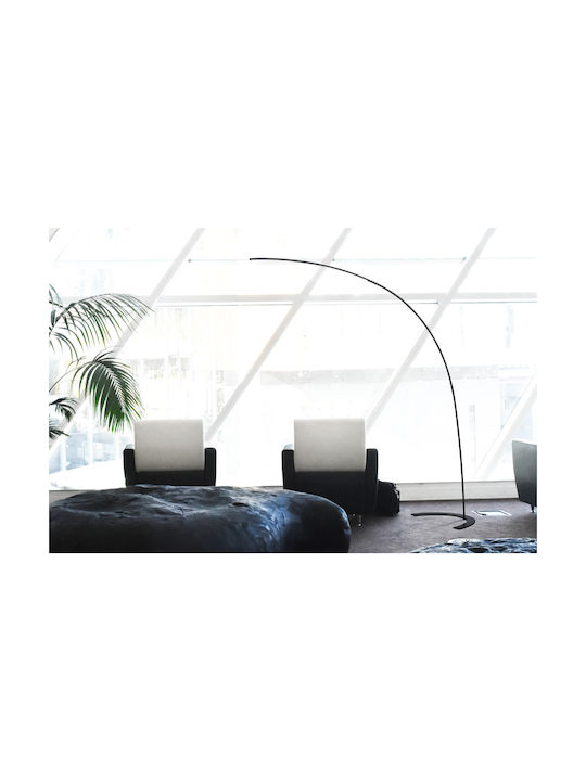 Trio Lighting Shanghai LED Stehleuchte H210xB65cm. mit Warmweißem Licht 1800lm Schwarz