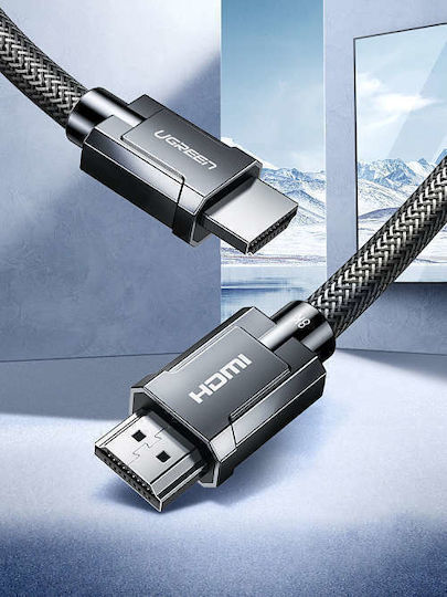 Ugreen HDMI 2.1 Ultra High Speed 48Gbps 4K 120Hz HDR VRR Braided Cable HDMI Male - HDMI Male 2m Black