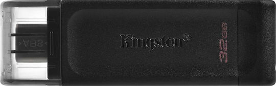 Kingston DataTraveler 70 32GB USB 3.2 Stick with connection USB-C Black