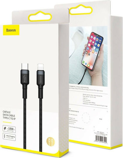 Baseus Cafule Lightning Braided USB-C to Lightning Cable 18W Red 1m (CATLKLF-91)
