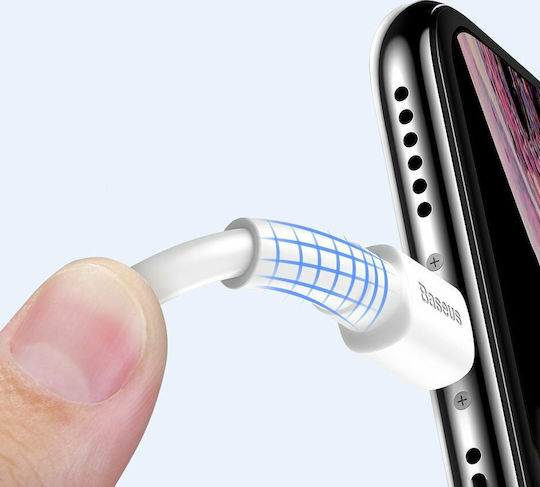 Baseus Mini Regular USB 2.0 to micro USB Cable Λευκό 1m (CAMSW-02)