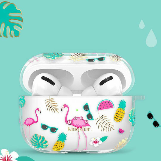 Kingxbar Hülle Silikon in Mehrfarbig Farbe für Apple AirPods Pro