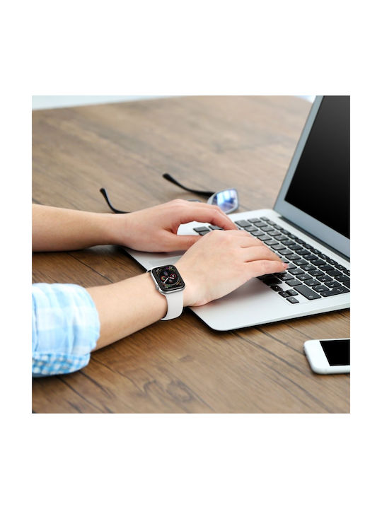 Gearband Σιλικόνης Λευκό (Apple Watch 38/40mm)