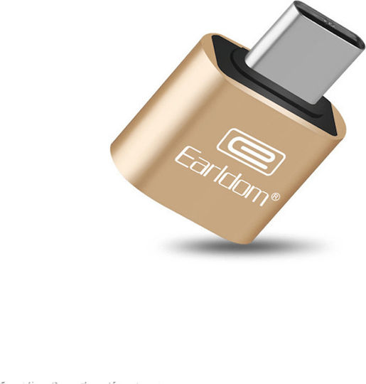 Earldom OT18 USB-C Male to USB-A Female Converter Gold 1 Piece